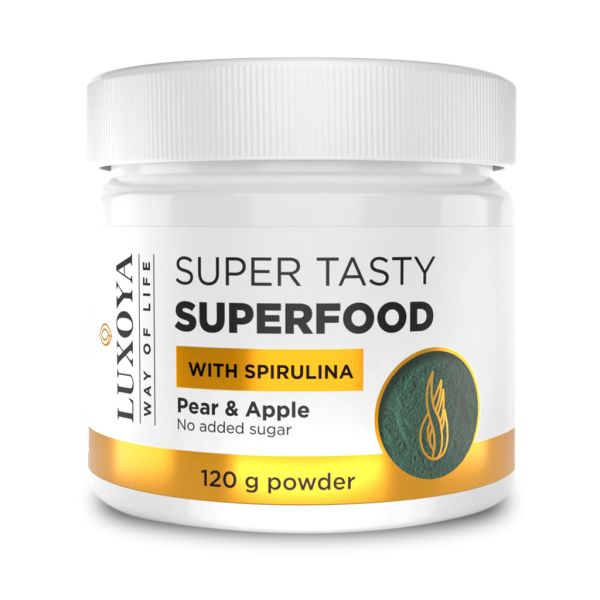 Super Tasty Superfood With spirulina 120g - Pear & Apple