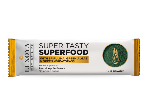 Super Tasty Superfood With spirulina 12g - Pear & Apple